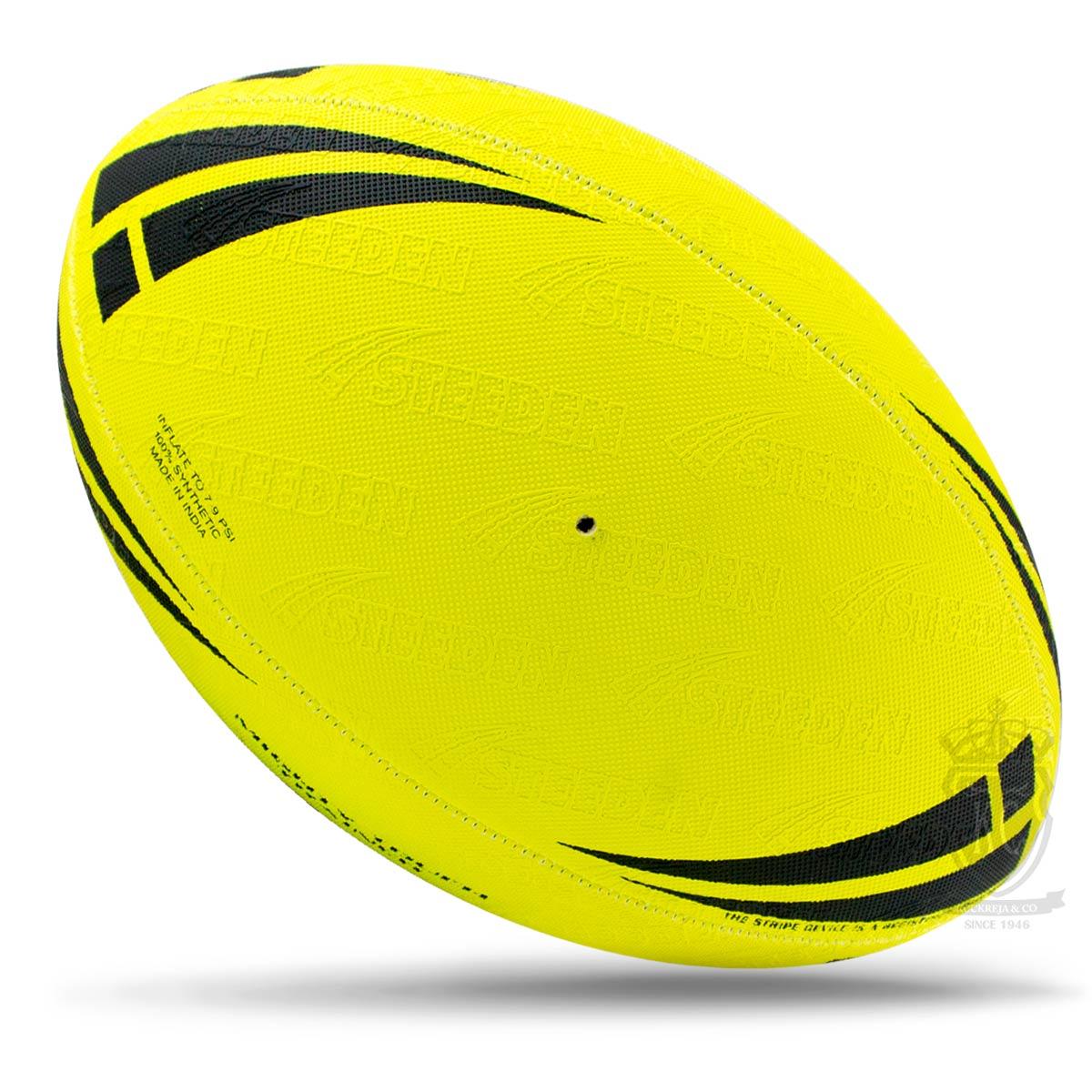 Steeden Mighty Touch Rugby Ball - Yellow