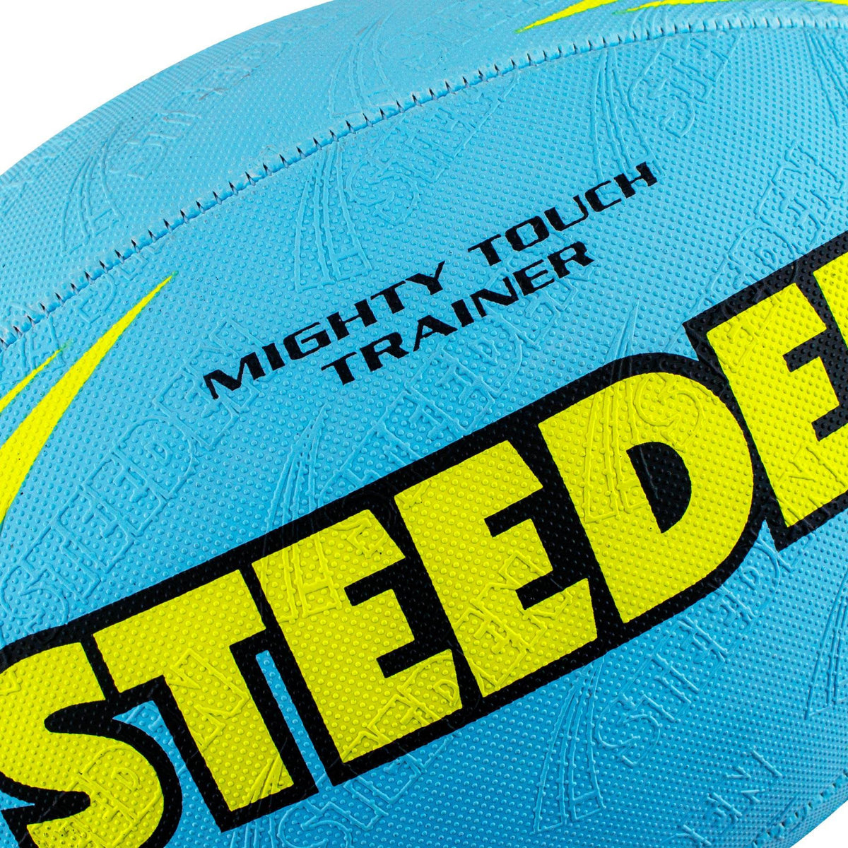 Steeden Mighty Touch Rugby Ball - Sky Blue