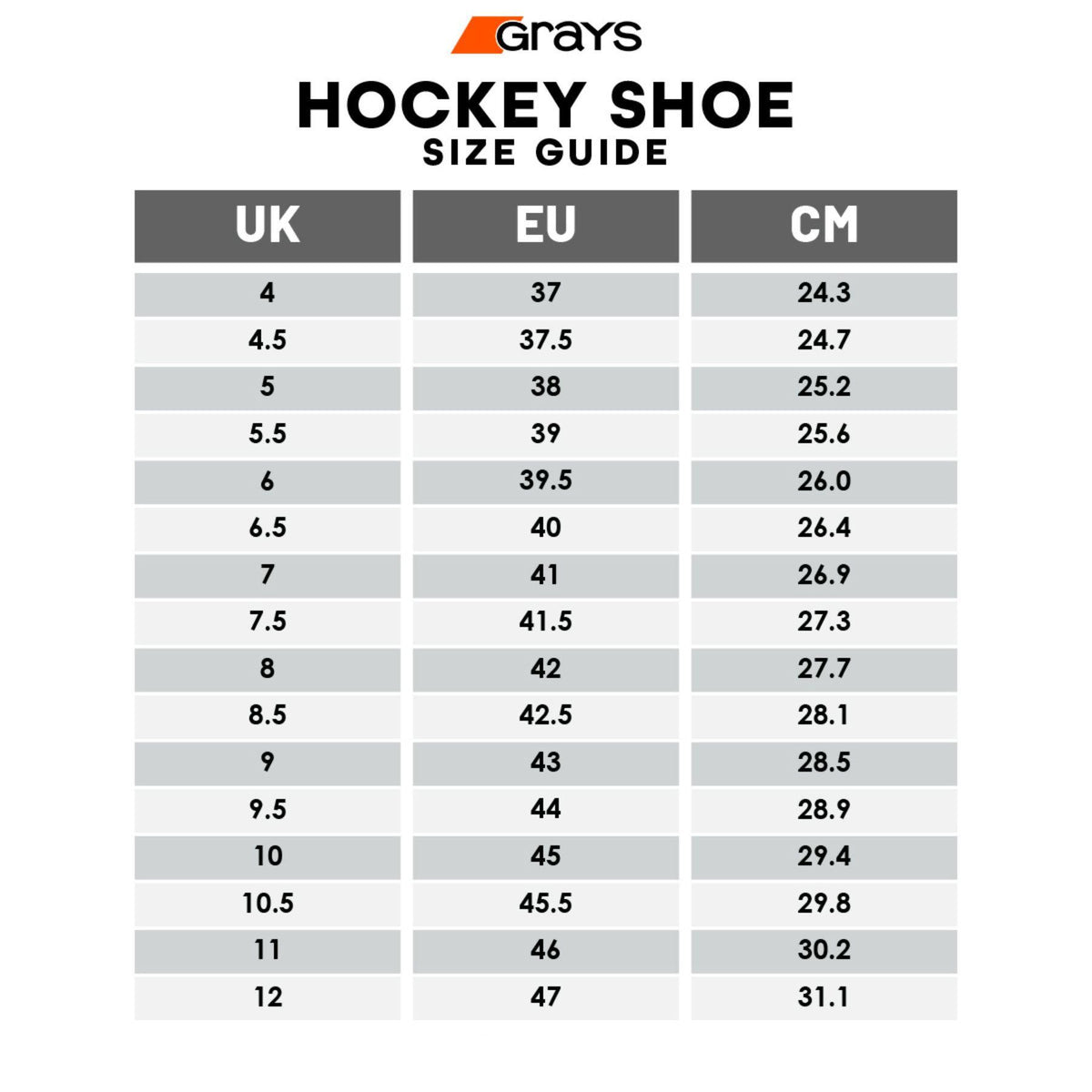 Grays Raid 2.0 Hockey Shoes - Grey