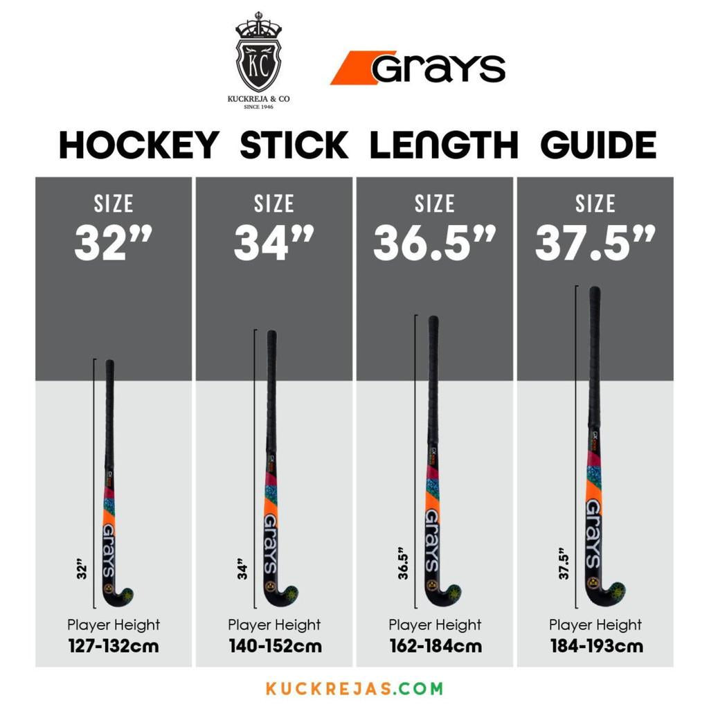 Trident Flow Junior Wooden Hockey Stick - Sky