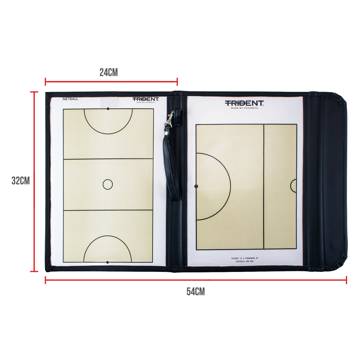 Trident Magnetic Coaching Folio - Netball