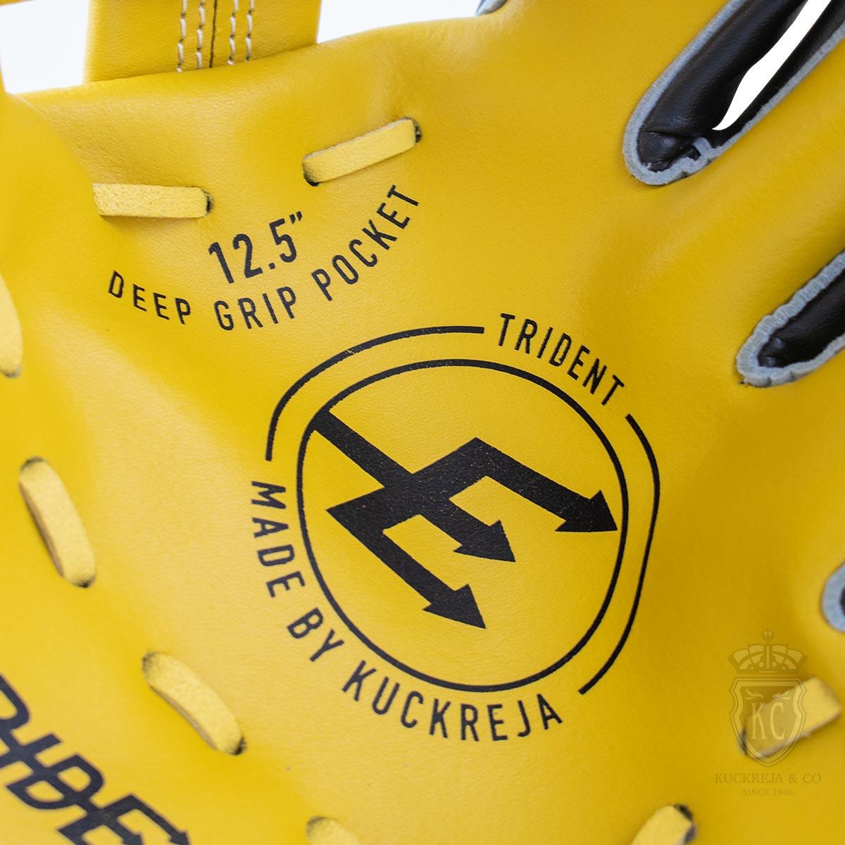 Trident T-60 Softball Glove (Yellow) – LH (12.5″)