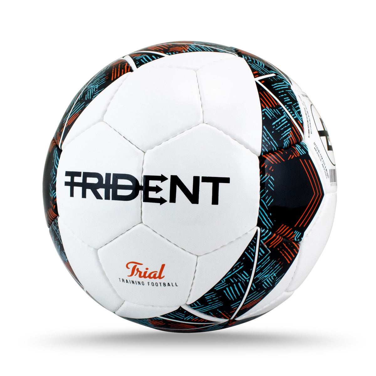 Trident Trial Training Football - Black/Orange (Size 5)