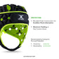 Gilbert Air Headguard - Black/Green