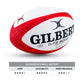 Gilbert GTR 8000 Rugby Ball - Red (Size 5, 4, 3)