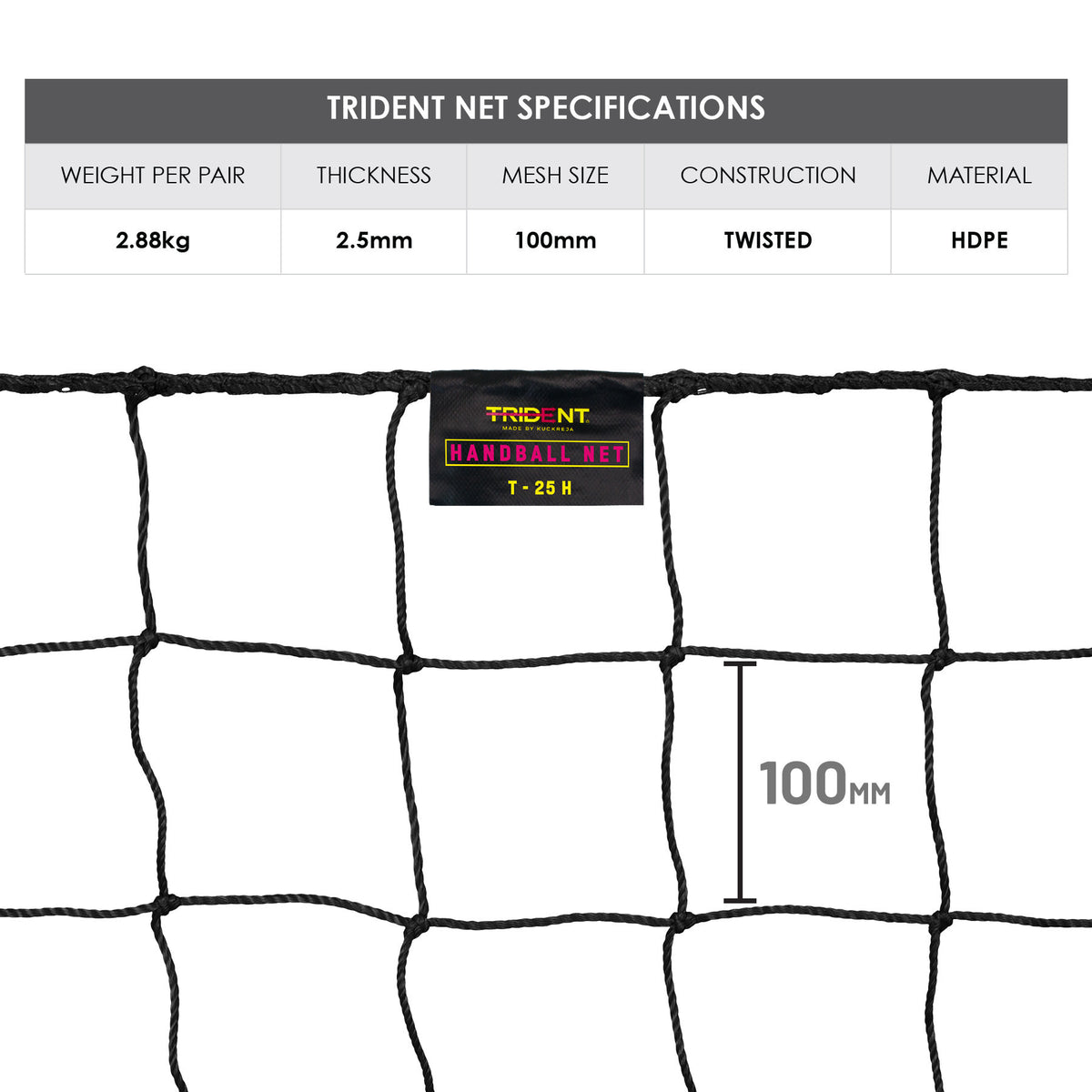 Trident T-25H Handball Net