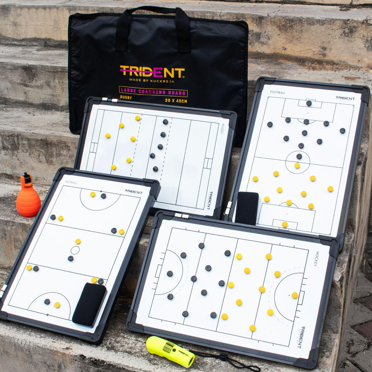 Trident Large Magnetic Coaching Board - Futsal (30 x 45cm)