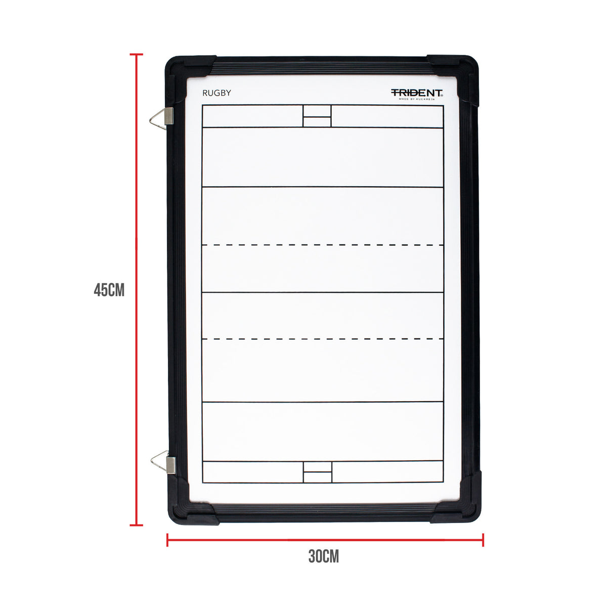 Trident Large Magnetic Coaching Board - Rugby (30 x 45cm)