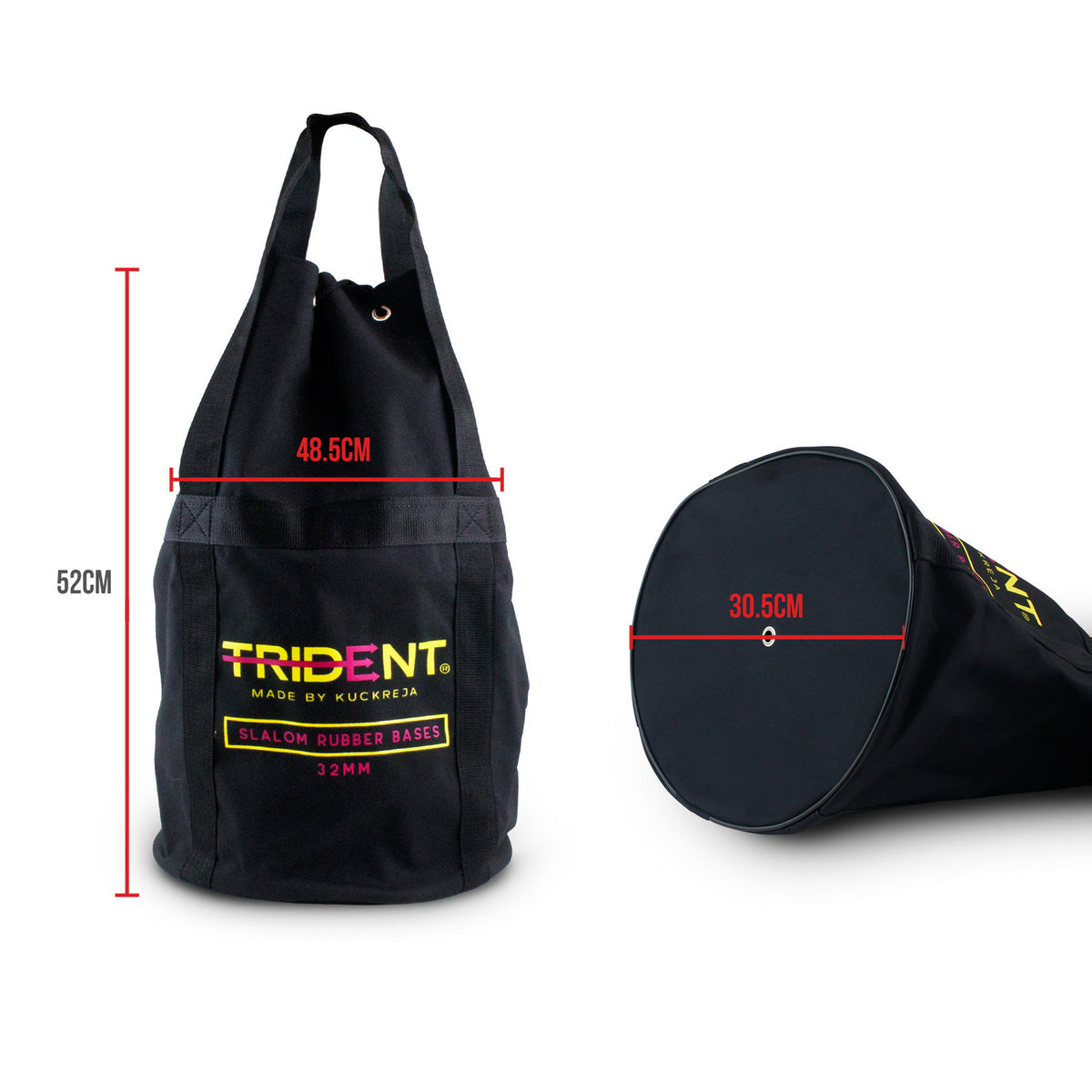 Trident 32mm Slalom Pole Rubber Base Bag