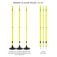 Trident Two-Piece Slalom Pole with Spring - Neon