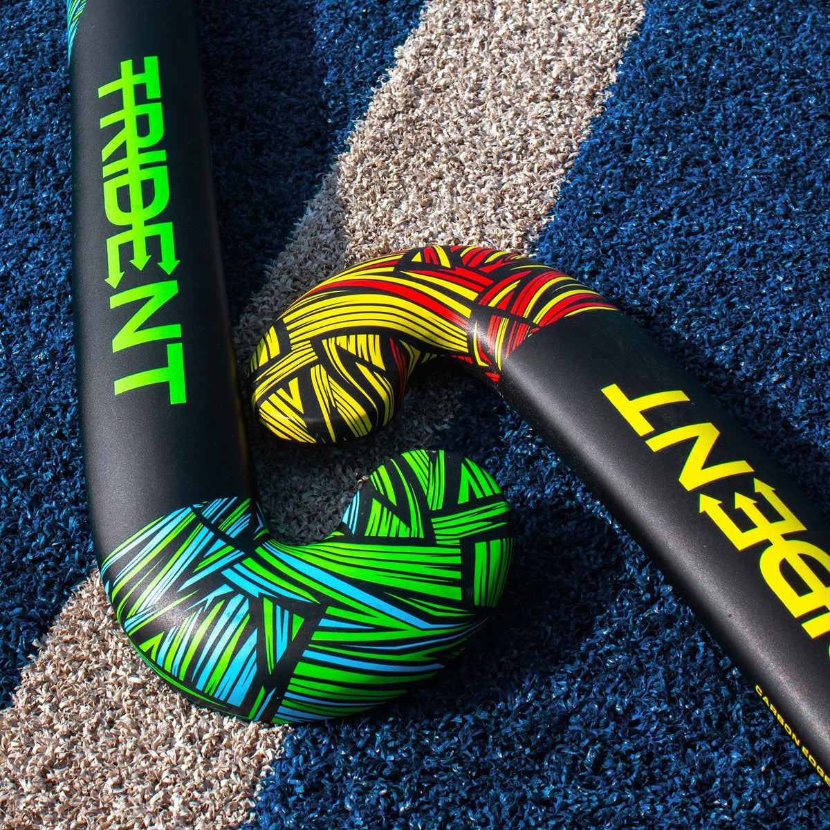 Trident 10 Dynabow Composite Hockey Stick - Neon/Blue
