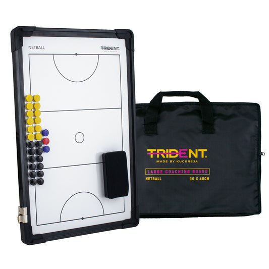 Trident Large Magnetic Coaching Board - Netball (30 x 45cm)
