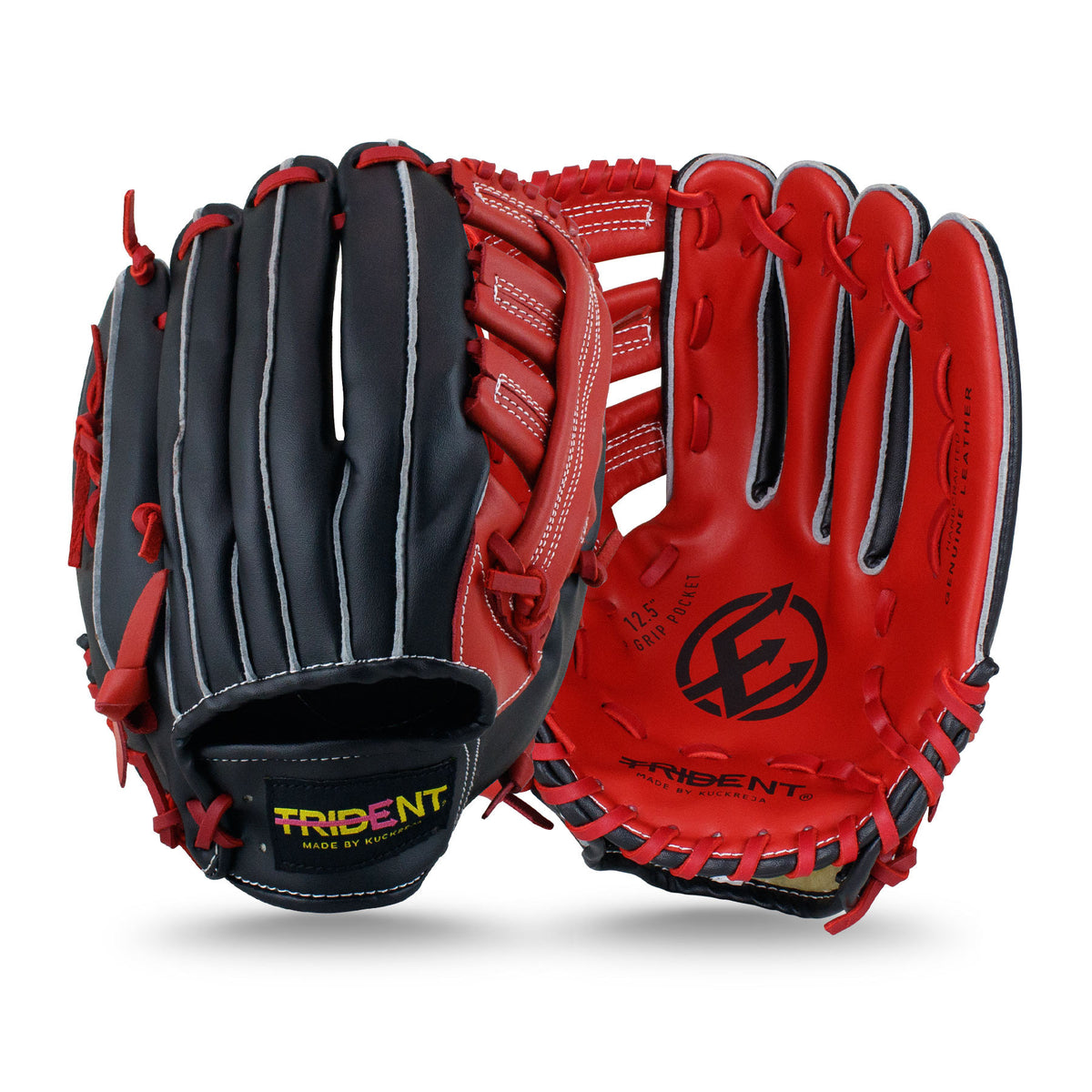 Trident T-60 Softball Glove (Red) - LH (12.5")