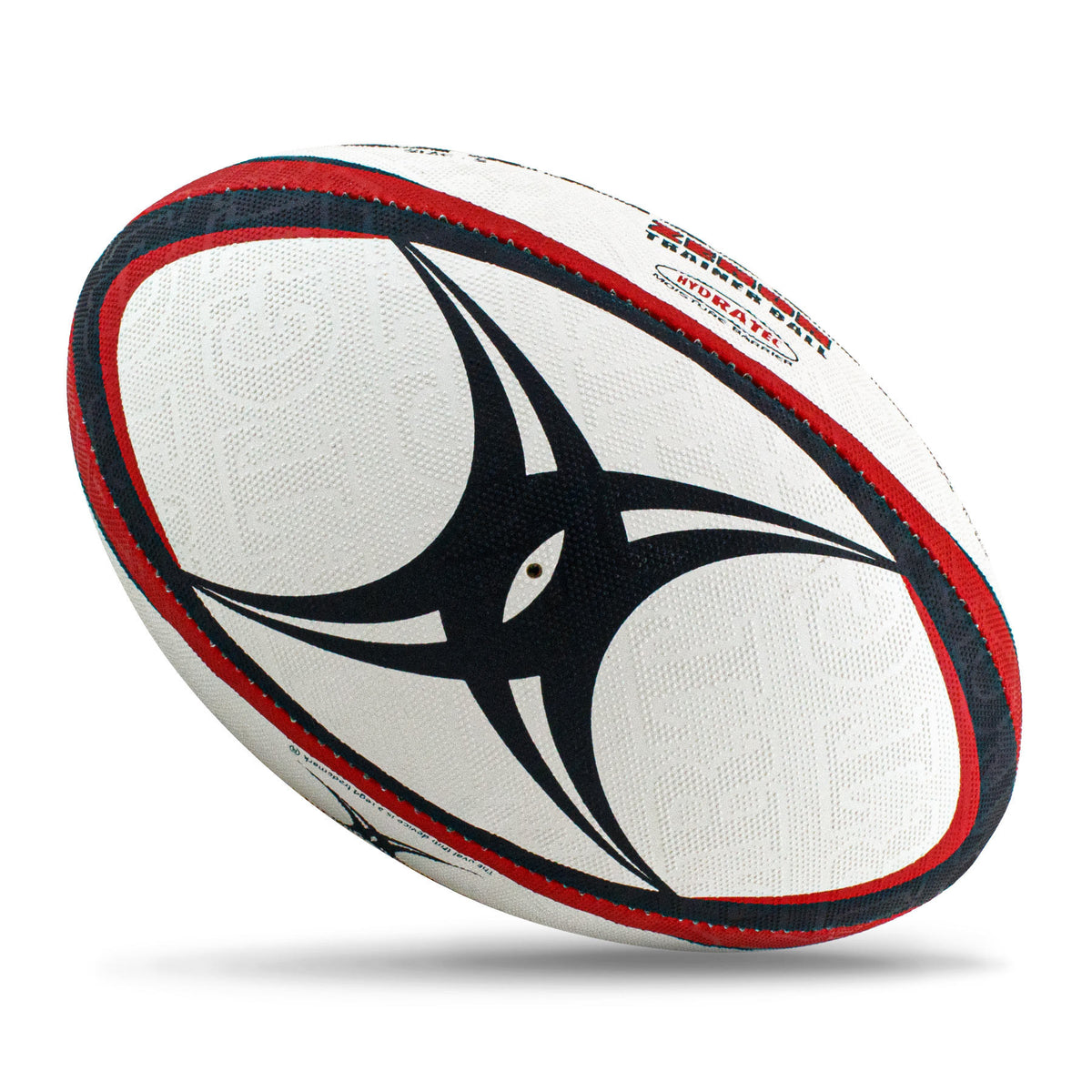 Gilbert Zenon Rugby Ball - Red (Size 5, 4, 3)