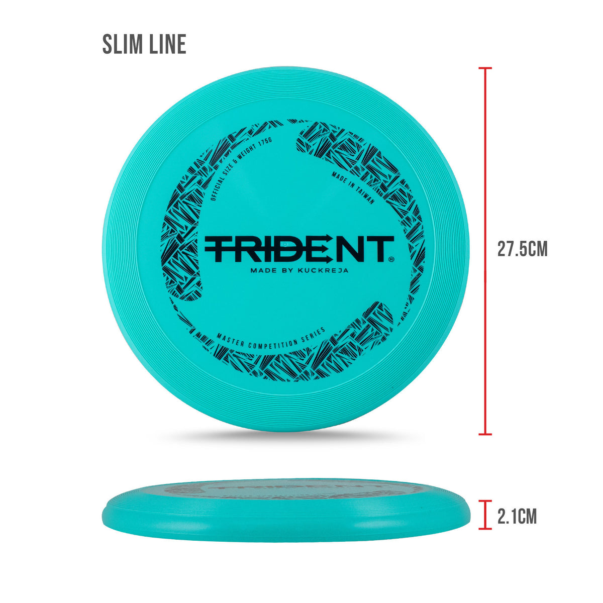 Trident Frisbee 175g - Turquoise (Regular/Slimline)