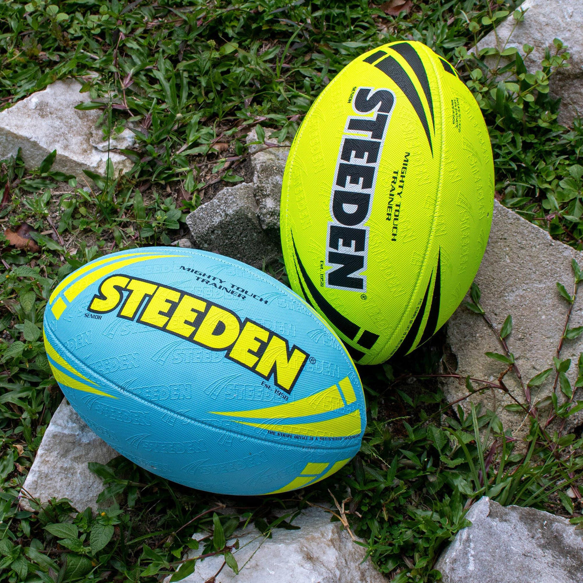 Steeden Mighty Touch Rugby Ball - Yellow