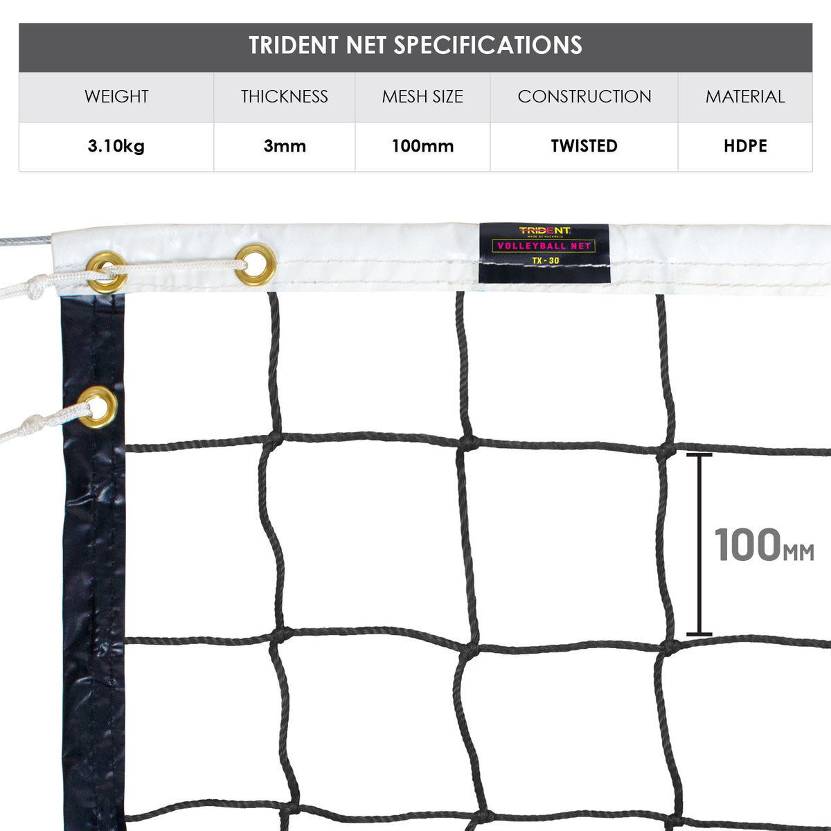 Trident TX-30 Volleyball Net