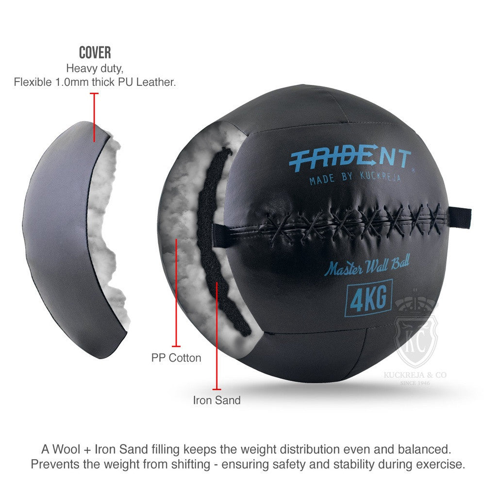 Trident Master Premium Wall Ball - 4kg