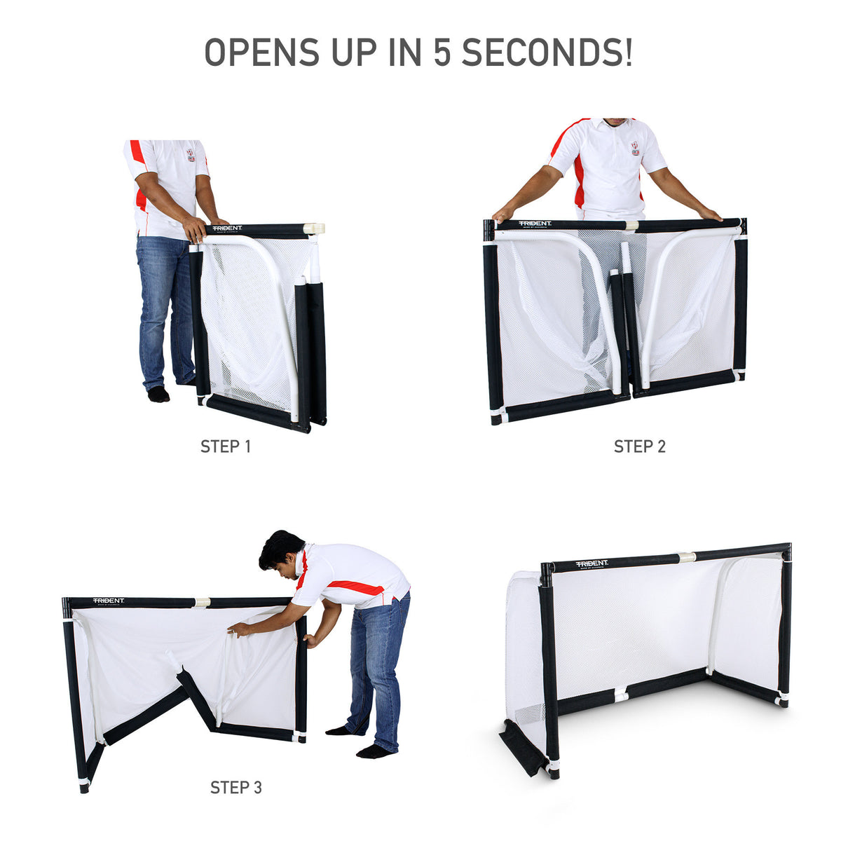 Trident Fast Fold Mini Goal - 1.2 x 0.8m
