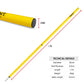 Trident Two-Piece Slalom Pole - Yellow