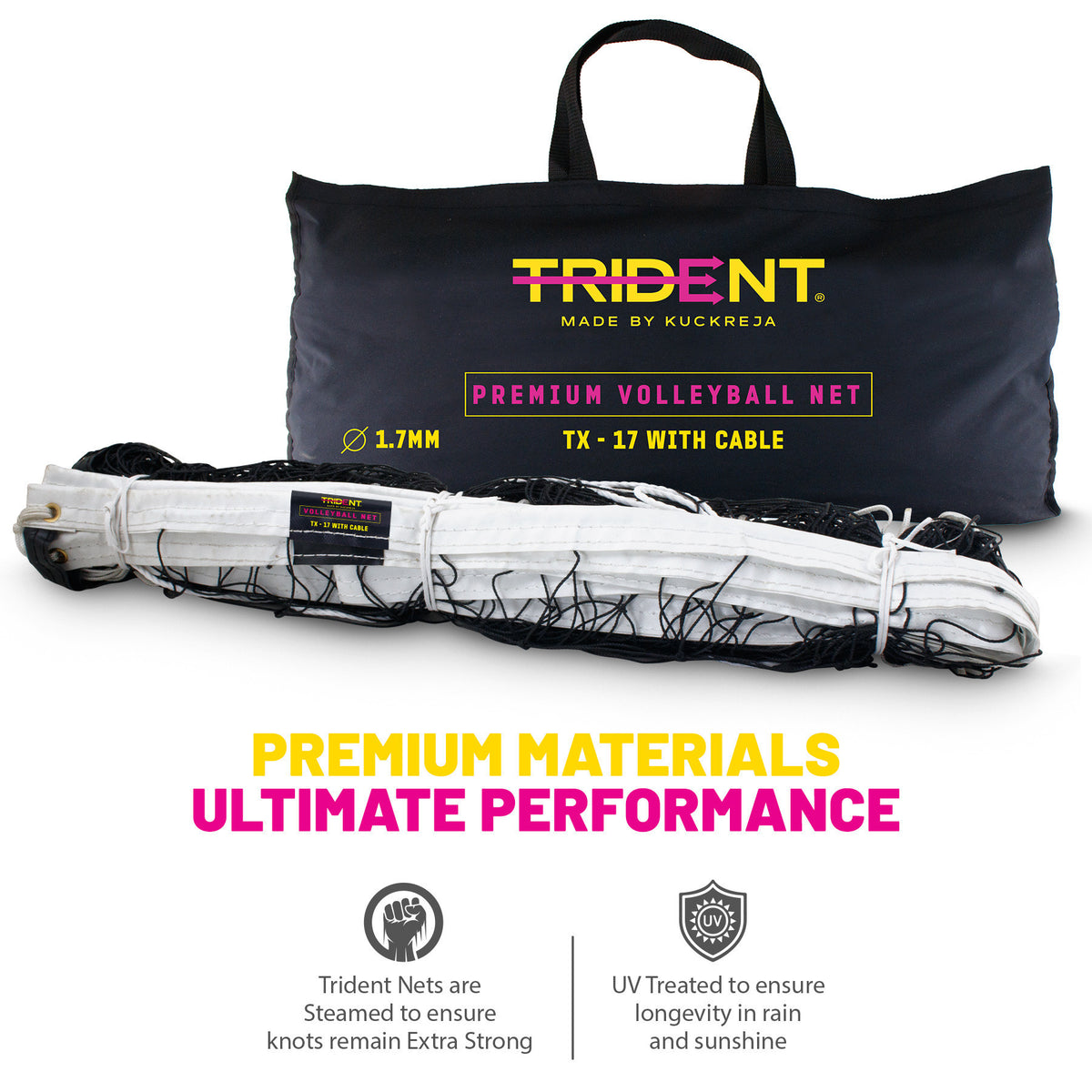 Trident TX-17 Volleyball Net with Cable