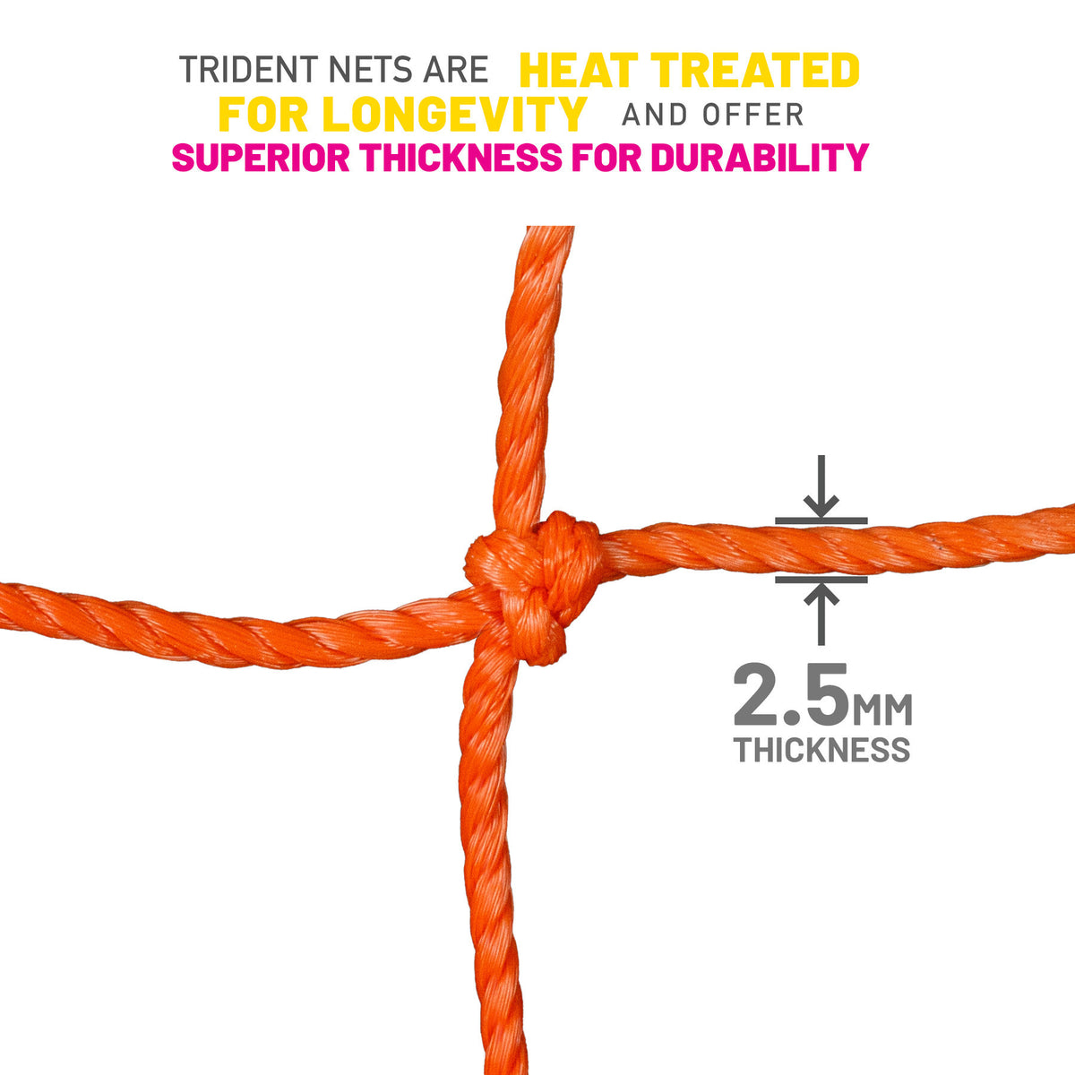 Trident T-25 Football Net (Orange)