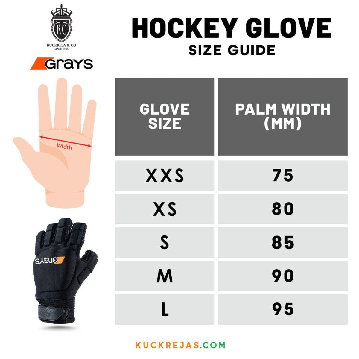 Grays International Pro Hockey Glove – Black (RH)