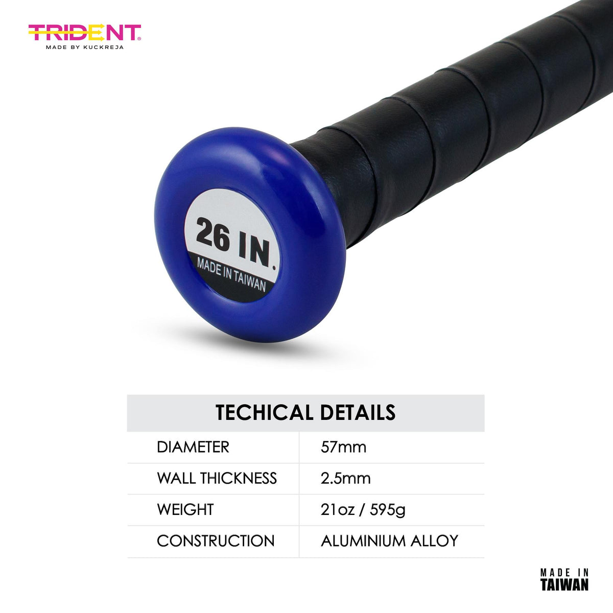 Trident Milestone Teeball Bat - Blue (26")