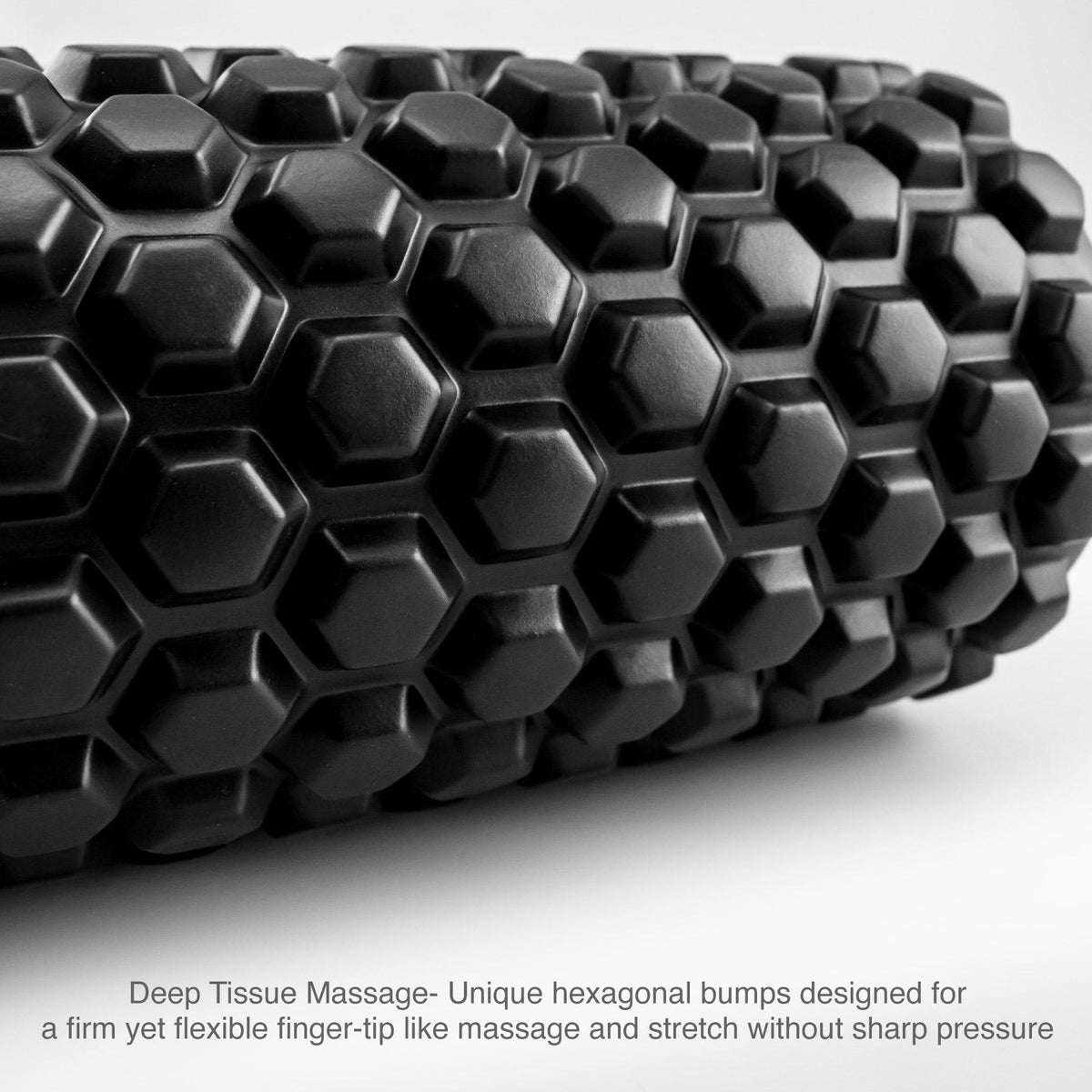 Trident Master 360 Hex Yoga Roller - Black (33 x 14cm)