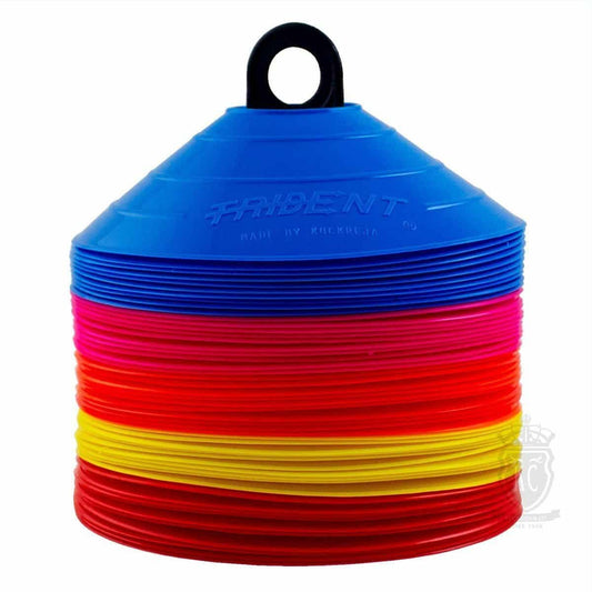 Trident Premium Disco Cone Set - 50 Pieces (Multicolour)