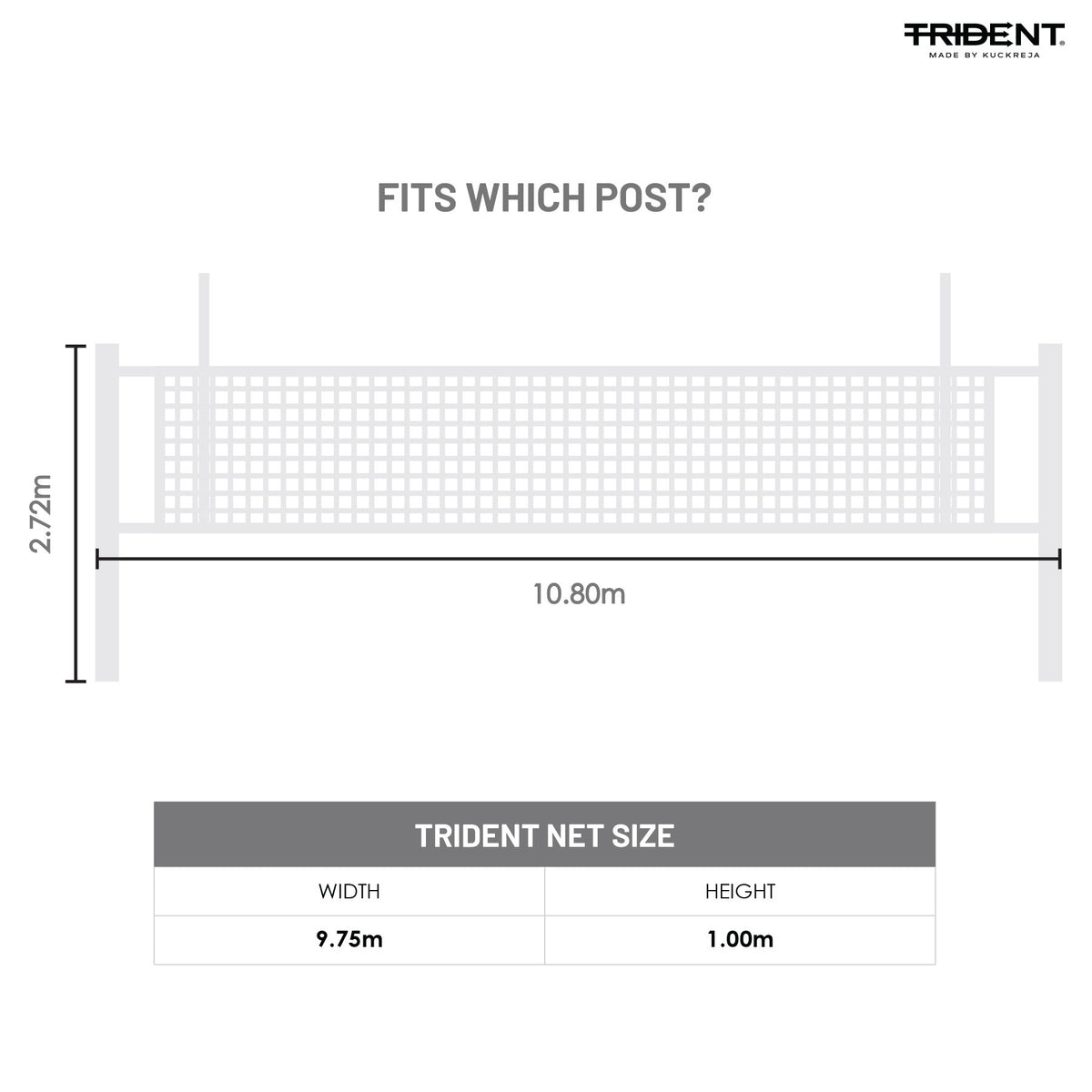 Trident TX-30 Volleyball Net
