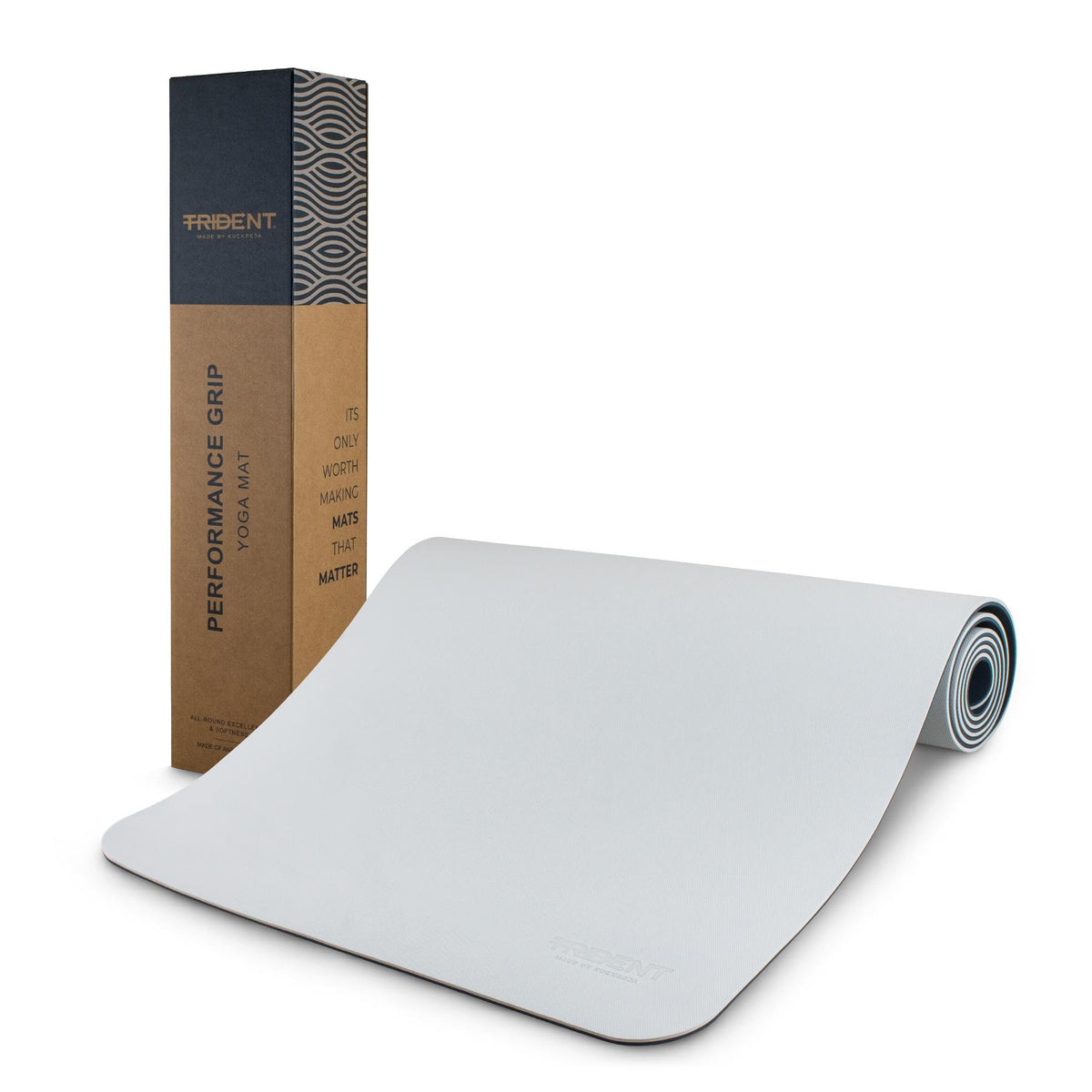 Trident Performance Grip Yoga Mat - Cool Gray (6mm)