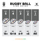 Gilbert All Blacks Māori Supporter Rugby Ball (Size 5)