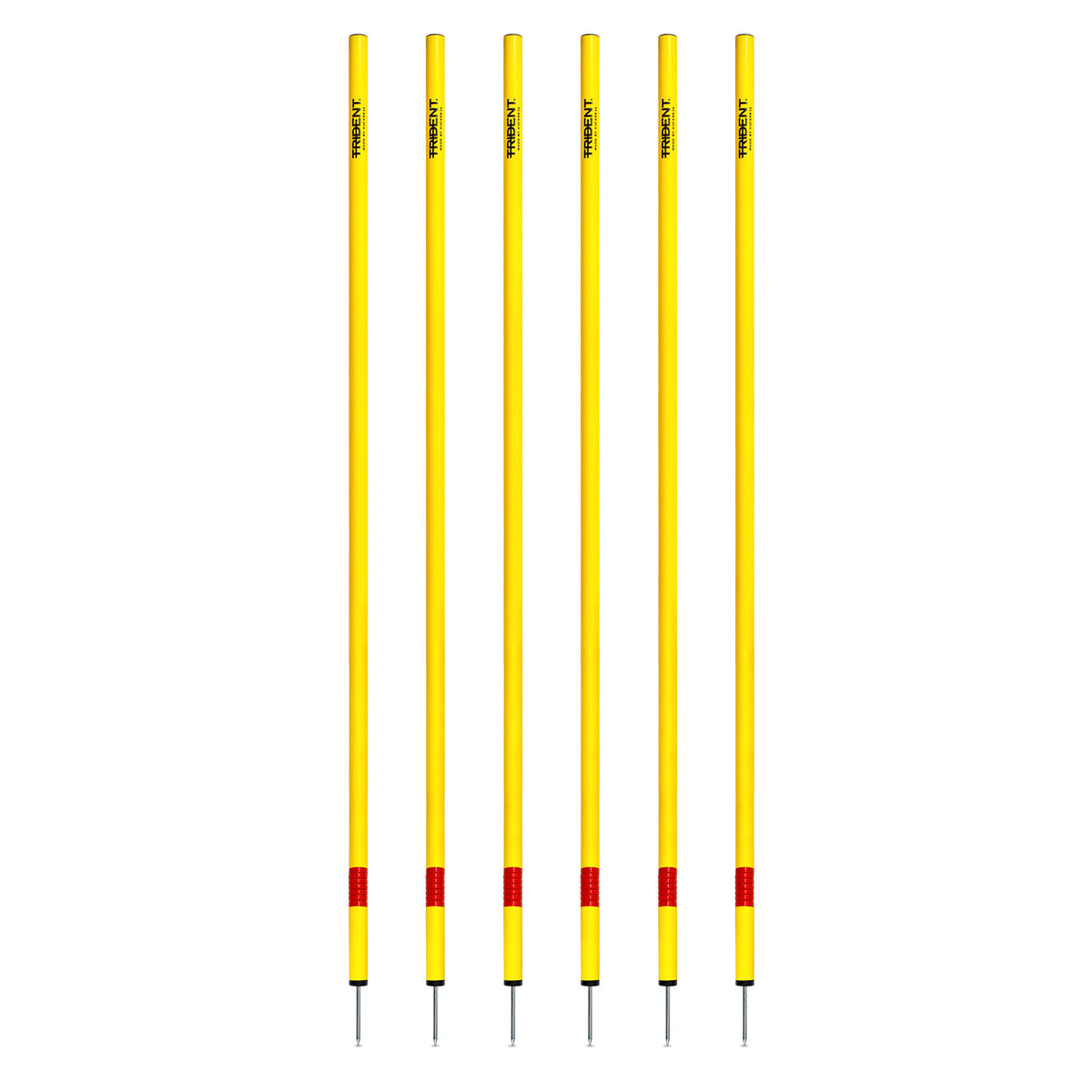 Trident Slalom Pole with Spring - Yellow