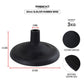 Trident Heavy Duty 32mm Slalom Pole Rubber Base (3kg)