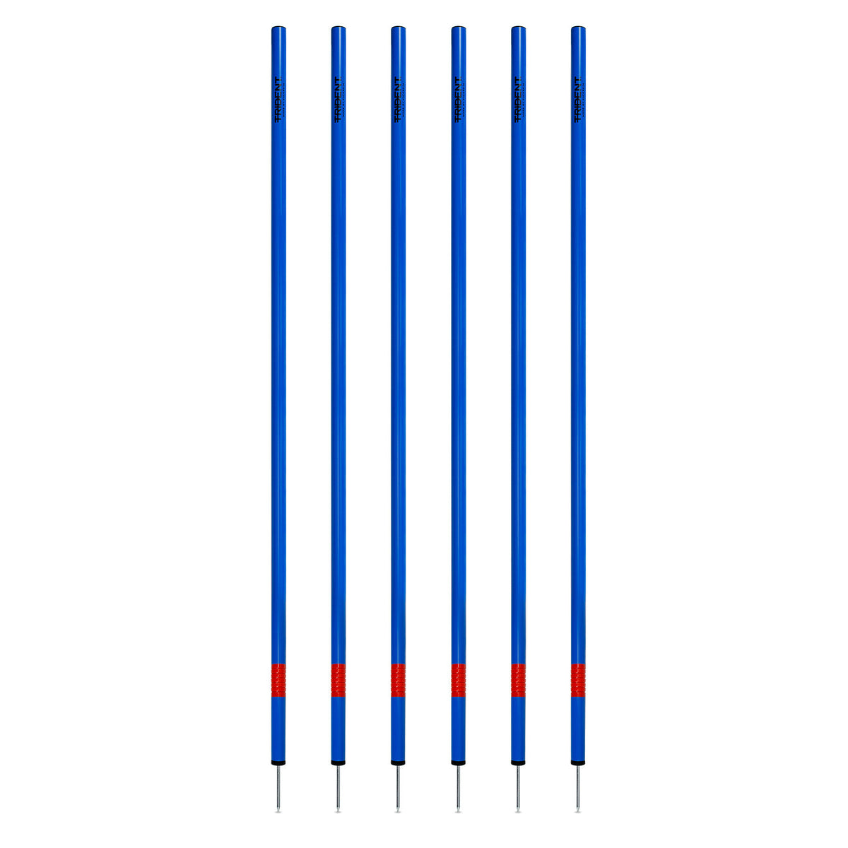 Trident Slalom Pole with Spring - Blue