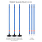 Trident Slalom Pole with Spring - Blue