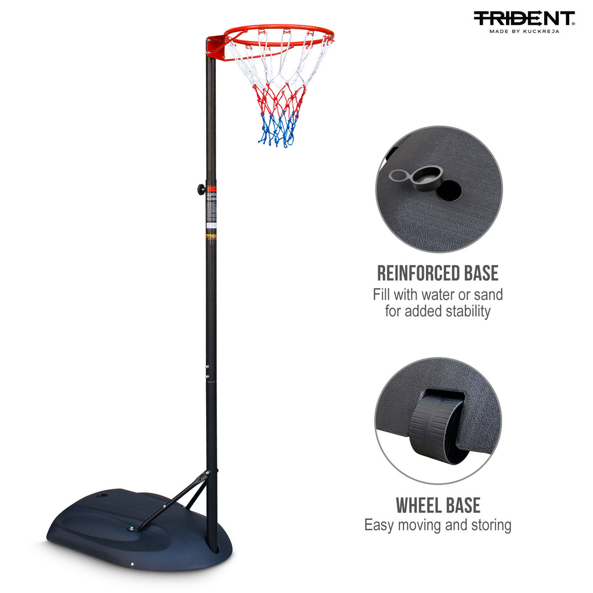 Trident Master Portable Netball Post