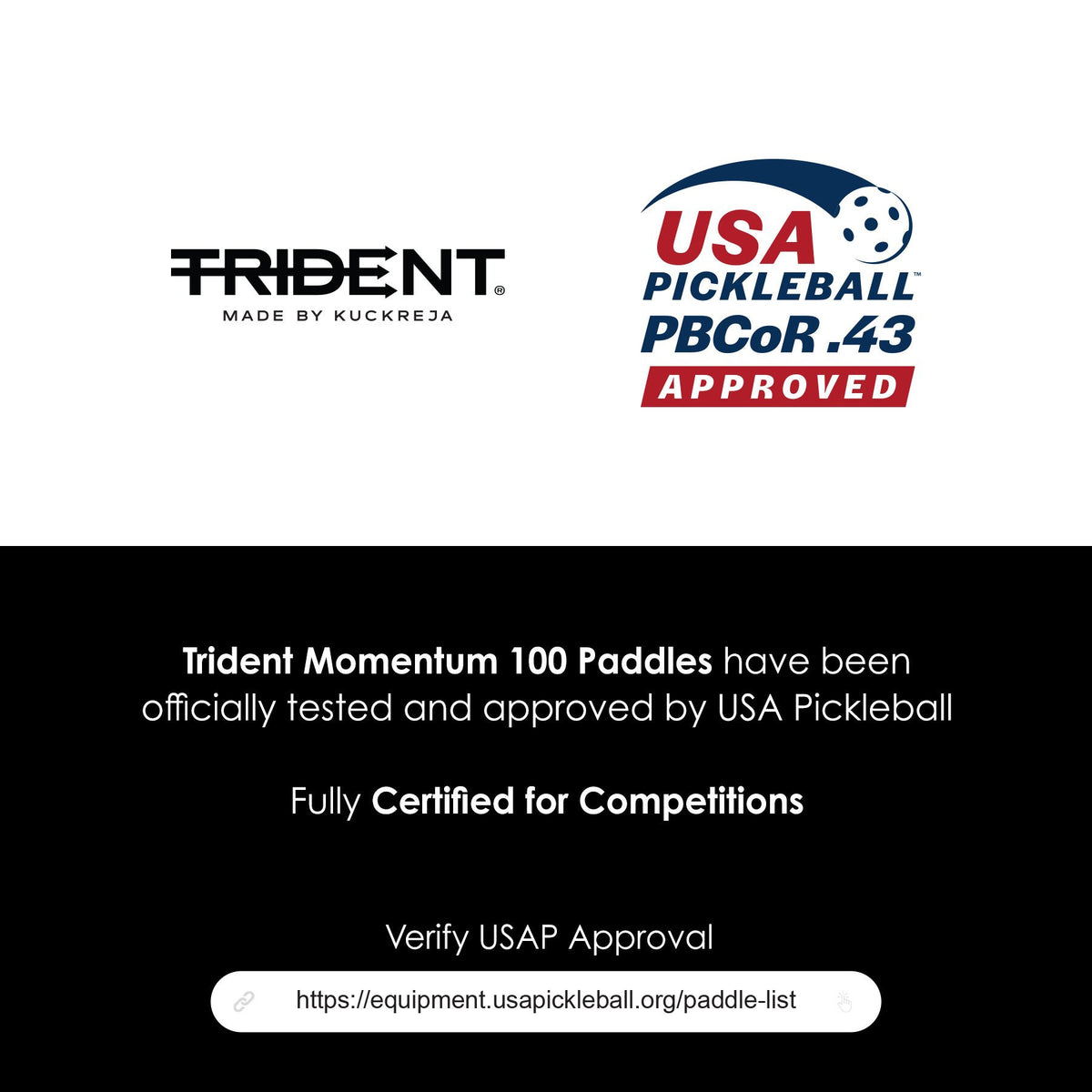 Trident Momentum 100 Pickleball Paddle – Cobalt Blue (USAP Approved)