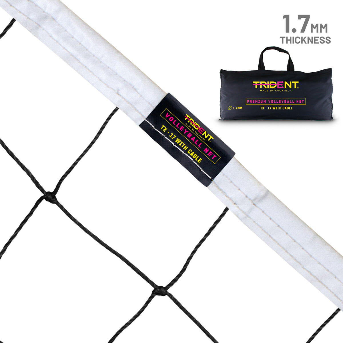 Trident TX-17 Volleyball Net with Cable