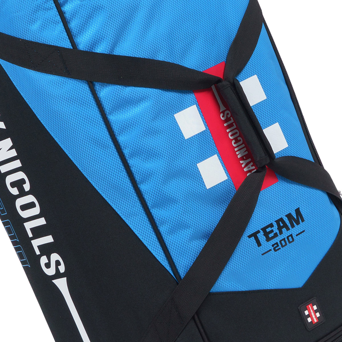 Gray Nicolls Team 200 Wheelie Bag - Black/Cyan