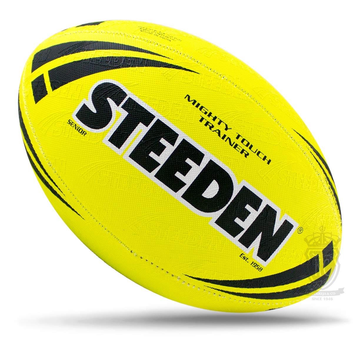 Steeden Mighty Touch Rugby Ball - Yellow