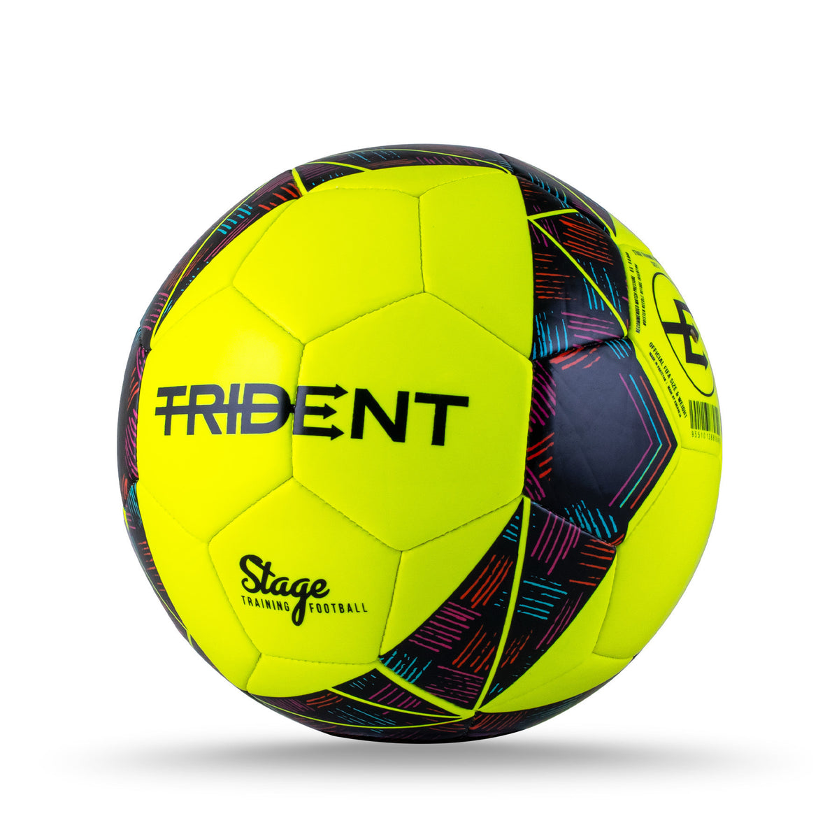 Trident Stage Training Football - Size 3 (Neon/Rubine)