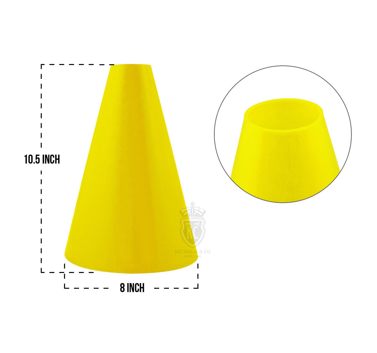 Trident 10.5" Maxi Marker Cone - Yellow