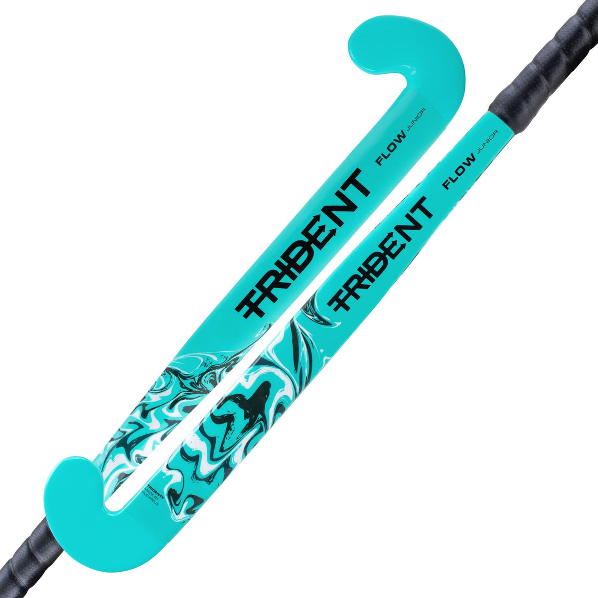 Trident Flow Wooden Hockey Stick - Turquoise