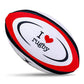 Gilbert Midi I Love Rugby Ball (Size 2)
