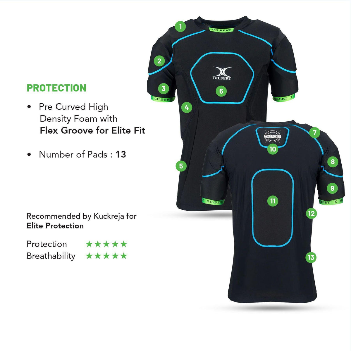 Gilbert Charger X1.1 Body Protector