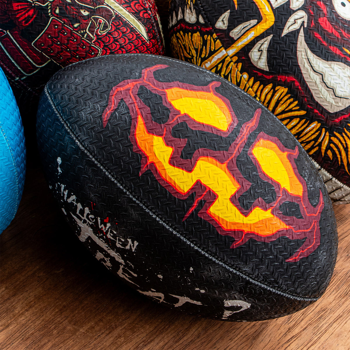 Gilbert Randoms Rugby Ball - Halloween (Size 5)