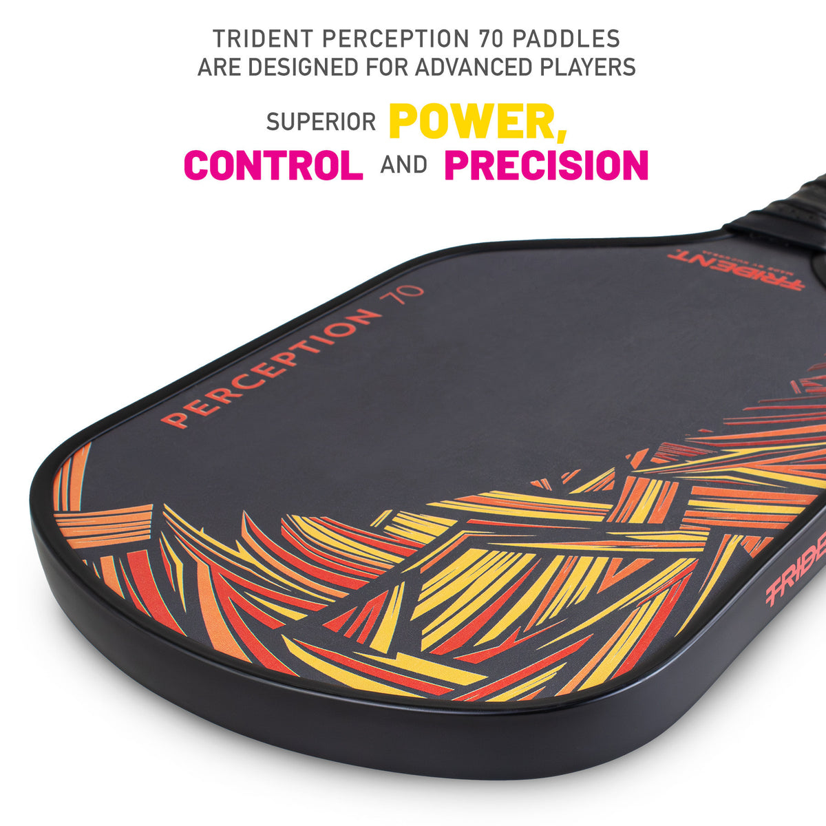 Trident Perception 70 Pickleball Paddle - Sunset Orange