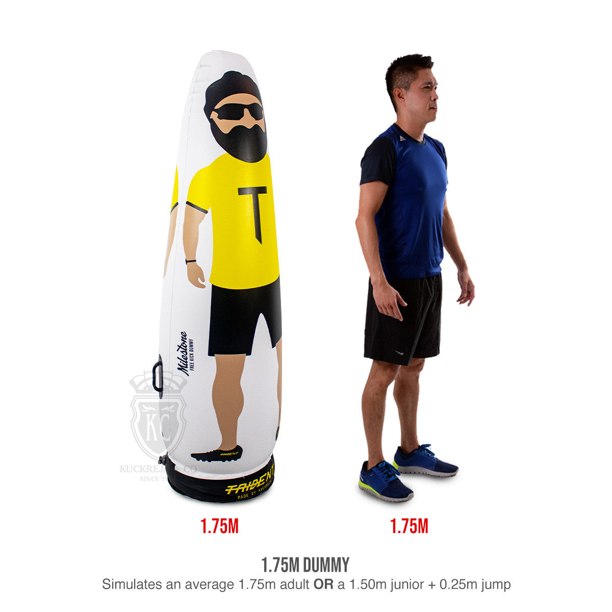 Trident Milestone Inflatable Free Kick Dummy (1.75m)